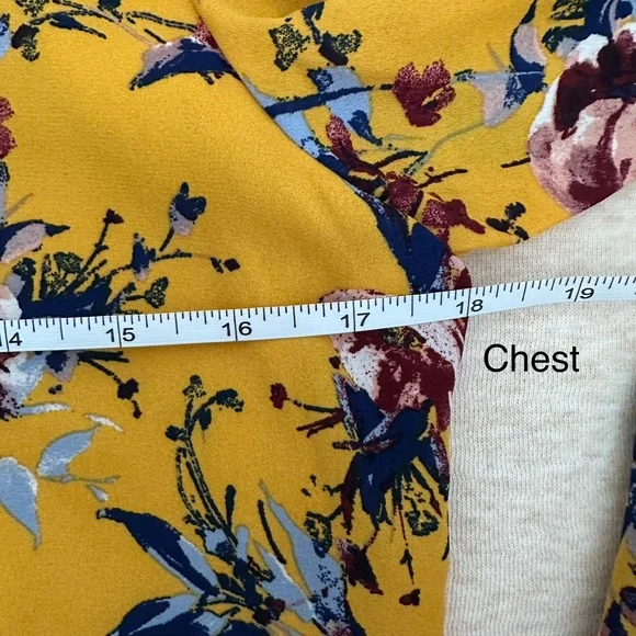 Speechless Women’s Yellow Polyester Loose Fit Long Sleeve Dress Size M - Picture 7 of 10